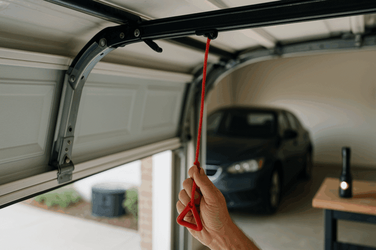 garage door not working after power outage