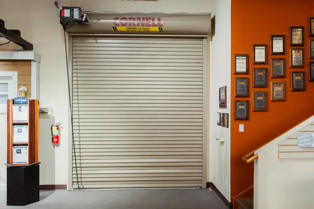 Fire-rated garage door